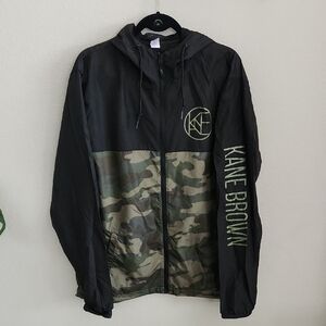 Men's KANE BROWN Black & Camo Windbreaker Jacket